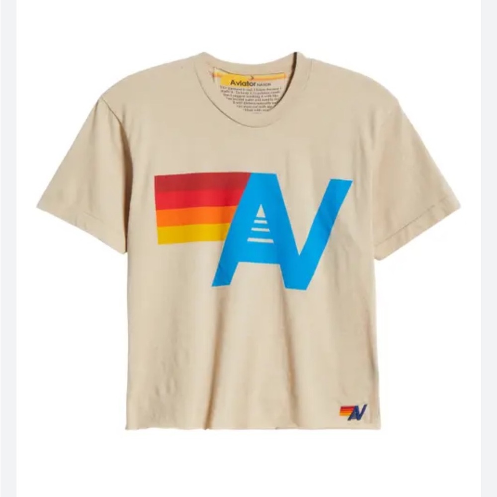 Aviator Nation Logo Boyfriend Tee